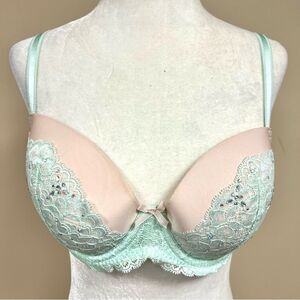 Victoria Dream angles lace bra with sequins Sz 32 DD